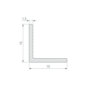 Уголок Arlight ARH-W15x15x1,5-3000 WHITE (Алюминий) 063522