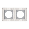 Рамка стеклянная на 2 поста Arlight FRM-GLARE-GC-2-WH 043835