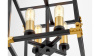 Подвесная люстра Lumina Deco Waldorf LDP 1140-4 BK+MD