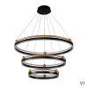 Подвесная люстра Crystal Lux FERNANDO SP158W LED BLACK/GOLD