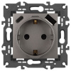 Розетка со шторками с USB type-A+C Эра Elegance 14-4108-16 Б0067695