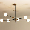 Люстра на штанге Delight Collection Bistro Globe 9389P/6 black/gold