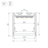 Профиль Arlight SL-LINE-3535-2000 WHITE (BY) (Алюминий) 063107