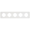 Рамка пластиковая на 5 постов Arlight FRM-TENDO-SFPL-5-WH 054660