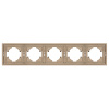 Рамка пластиковая на 5 постов Arlight FRM-TENDO-PL-5-GD 053854