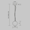 Подвесной светильник Maytoni Basic Texture MOD461PL-01B