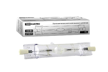 Лампа металлогалогенная TDM Electric Rх7s 150W 2700K прозрачная SQ0325-0013