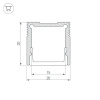 Профиль Arlight SL-SLIM20-H20-2000 ANOD 023722