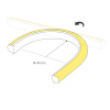 Светодиодная лента герметичная Arlight MOONLIGHT-PRO-TOP-X320-16x15mm 48V White6000 (10 W/m, IP65, 30m, wire x2) (Силикон) 061063