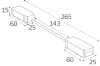 Коннектор гибкий угловой для магнитного шинопровода Italline IT09-9027 black
