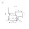 Профиль Arlight STRETCH-20-WALL-D-SIDE-2000 BLACK 042947