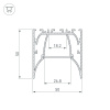 Алюминиевый профиль Arlight ARH-Line-5050-Comfort-2000 Anod 036353