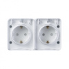 Розетка 2-ая с/з со шт., 16А 250B IP54 Systeme Electric AtlasDesign Profi54 ATN540126