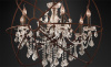 Подвесная люстра Delight Collection Foucault'S Orb 5014-D6 rusty