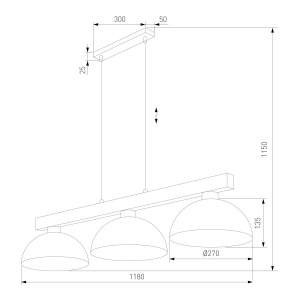 Подвесной светильник TK Lighting 6299 Oslo a068762