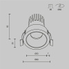 Встраиваемый светильник Maytoni Dip DL115-10W-2.7K-W