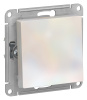 Выключатель 1-клавишный 2-полюсный, 10А, механизм Systeme Electric AtlasDesign Жемчуг ATN000421