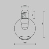 Трековый магнитный светильник Maytoni Bubble TR148-1-3W3K-PT