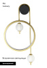 Бра Crystal lux RODRIGO AP20W LED BLACK/GOLD