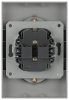 Розетка Эра Arktik 16-2104-03 двойная с заземлением 2X2P+E Schuko 16А-250В алюминий Б0070446