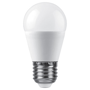 Лампа светодиодная Feron LB-990 шар матовый E27 15W 175-265V 4000K 52077