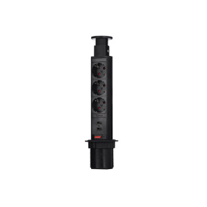 Блок розеток 105S (3 секции и 2 USB) Mebax 00-00000825