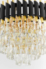 Подвесная люстра Lumina Deco Funneli LDP 6003-550 BK+F.GD
