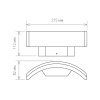 Уличный настенный светодиодный светильник Elektrostandard 1671 Techno LED Asteria D 4690389086120
