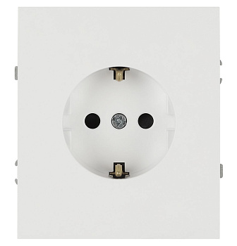 Розетка Эра Arktik 16-2102-01 с заземлением 2P+E Schuko со шторками 16А-250В белый Б0070424