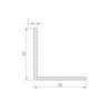Уголок Arlight ARH-W20x20x1-3000 WHITE (Алюминий) 063301