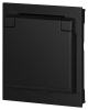 Розетка Эра Arktik 16-2103-05 с заземлением 2P+E Schuko со шторками с крышкой 16А-250В антрацит Б0070438