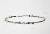 Подвесная люстра Lumina Deco LDP 7033-24 BK+CL