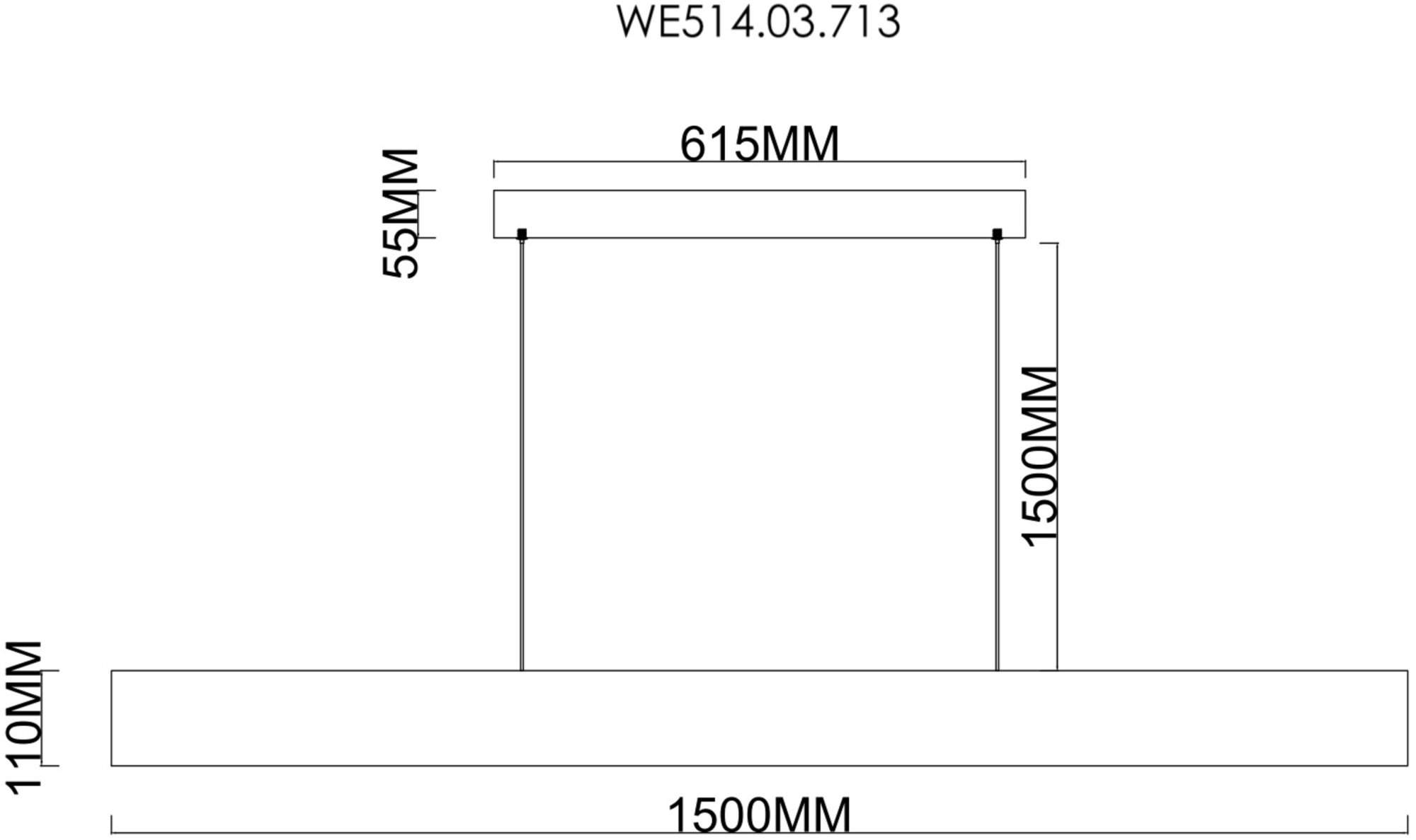 Подвесной светильник Wertmark Edda WE514.03.713