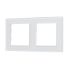 Рамка двухместная Arlight FRM-GLARE-GS-2-WH 043796