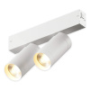 Трековый однофазный светильник AM Group Plain Opal AM590 2X10W 4000K WH