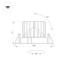 Встраиваемый светильник Arlight MS-Forecast-Built-Turn-R82-8W Day4000 033658