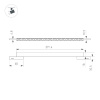 Трековый магнитный светильник Arlight MAG-MICROCOSM-LASER-L300-15W Day4000 (BK, 30 deg, 24V) 043276