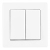 Выключатель двухклавишный Arte Milano SET06-1-30-2 white