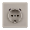Розетка зк со шторками с USB тип C+С софт-тач кашемир Arlight SCT-MUCC-SFPL-CA (250V, 16A) 061814(1)