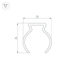 Профиль Arlight WPH-FLEX-D22-360deg-1000 053423