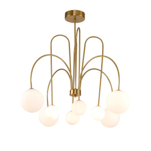 Люстра на штанге Delight Collection KG1213P-8 brass