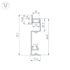 Профиль Arlight PLINTUS-H73-F-2000 WHITE 043592