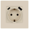 Розетка со шторками с USB type-A+C Эра 12-4108-02 Б0067731