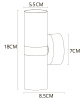 Настенный светильник Arte Lamp Ran A3143AP-2BK