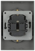 Розетка Эра Arktik 16-2104-06 двойная с заземлением 2X2P+E Schuko 16А-250В графит Б0070449