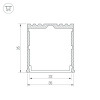 Профиль Arlight ARH-POWER-W35-2000 ANOD 016138