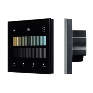 Сенсорная панель Arlight SMART-DALI-301-11-1G-4SC-MIX-IN Black (BUS/24V, Touch, 2.4G) 046550