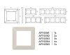 Рамка четырехместная Ambrella Volt Line AF110364