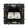 Механизм сдвоенной компьютерной розетки Arlight SCT-NOBE-MPC2-SFPL-IS (RJ-45, CAT6) 059451