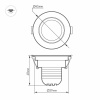 Мебельный светильник Arlight LTM-R45WH 3W Day White 30deg